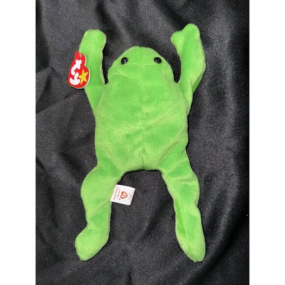 1993 FROG LEGS Beanie Baby 1st / 3rd Gen Tags PVC SUPER RARE NEW - Picture 1 of 4